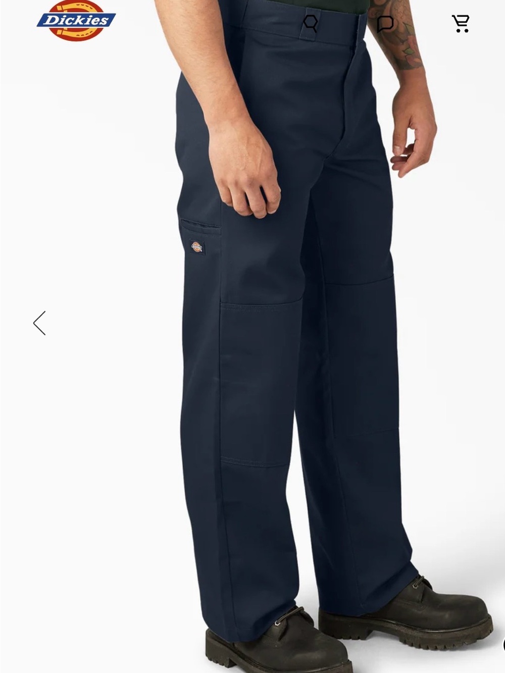 Dickies Men’s Dark Navy double knee Work Pants